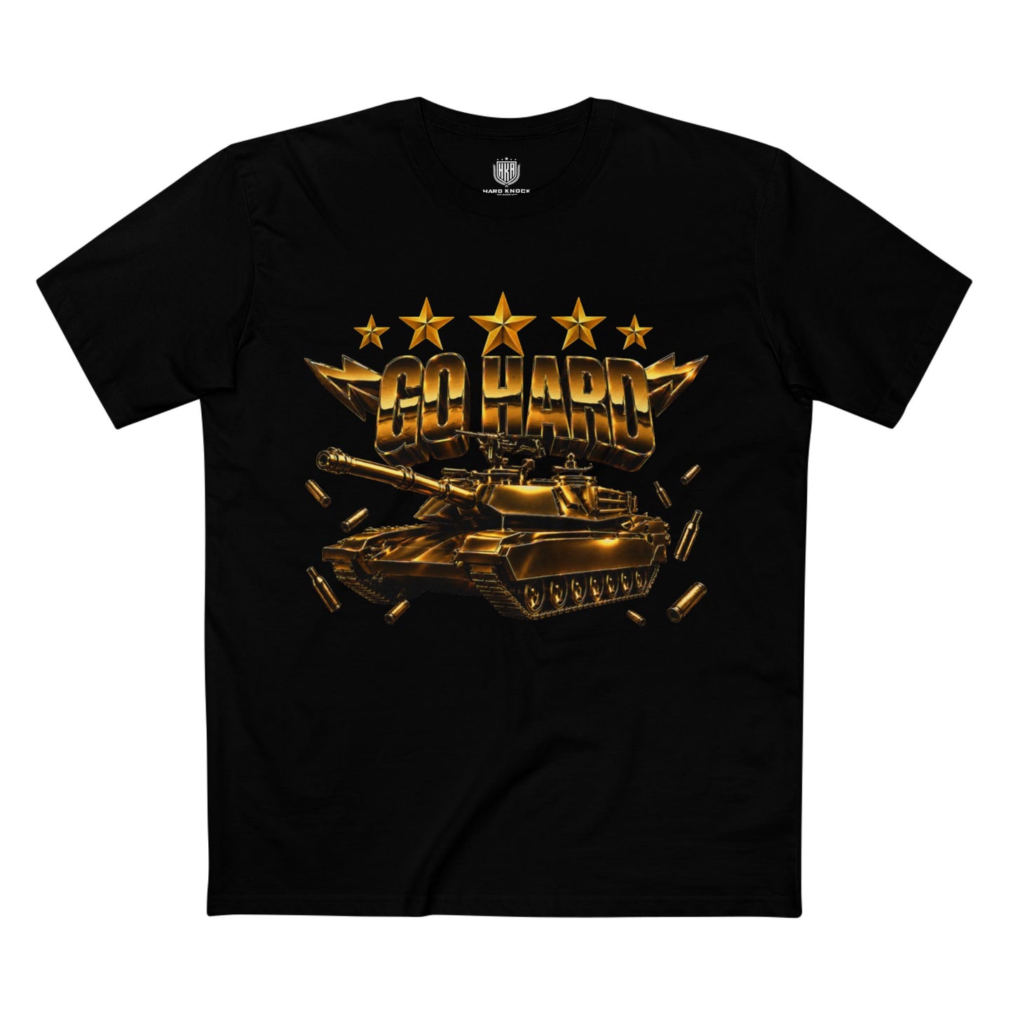 Go Hard Tank Graphic T-Shirt in Black