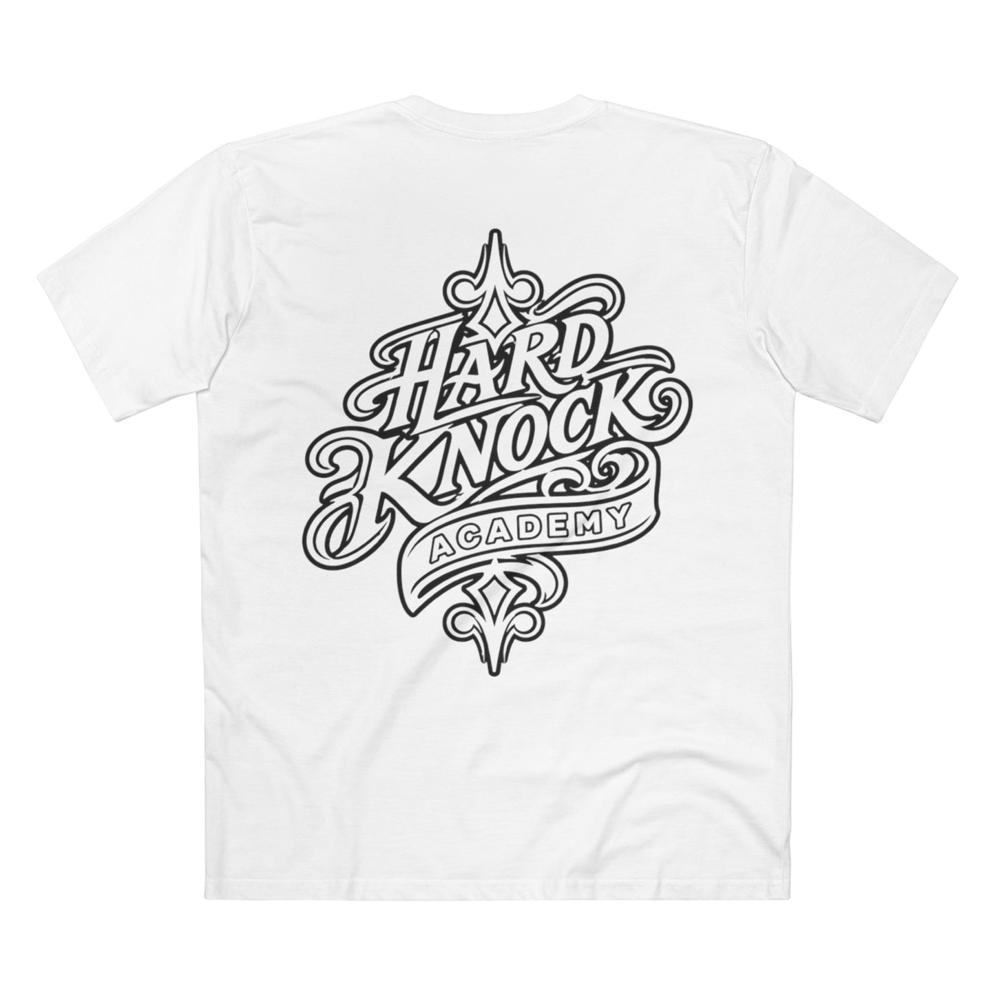Retro Script Hard Knock Academy Graphic T-Shirt