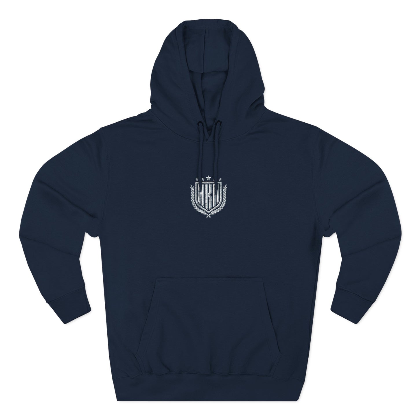 Navy HKA White Embroidered Patch Hoodie