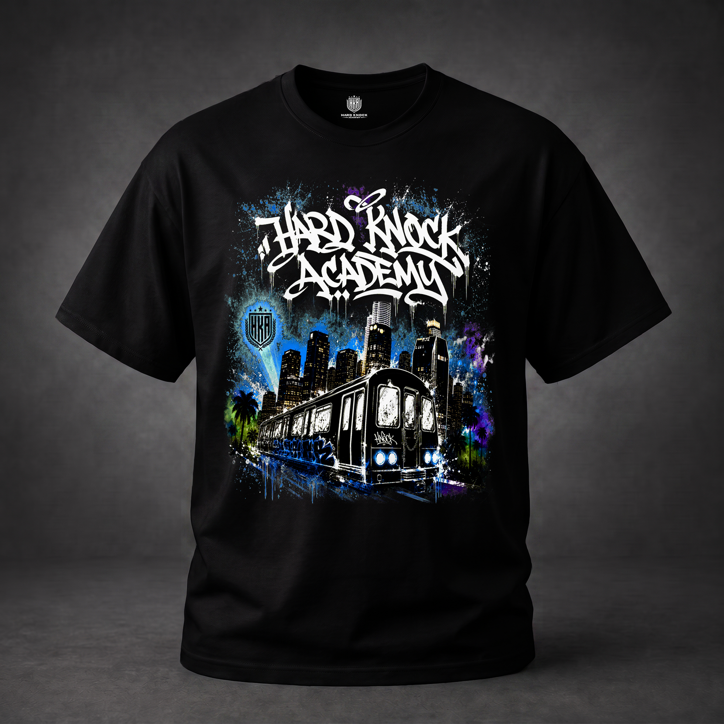 Hard Knock Academy Subway Train Graphic T Shirt