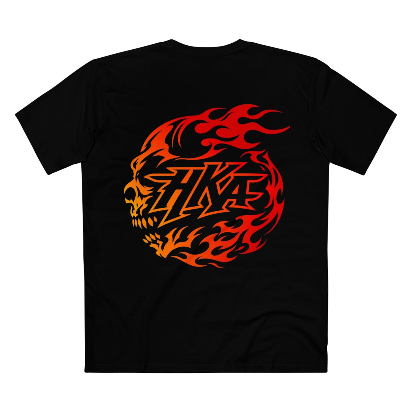 Flaming Skull HKA Graphic T-Shirt