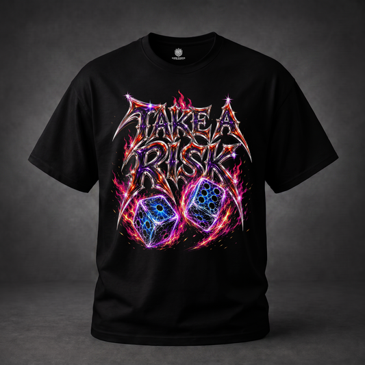 Take A Risk Dice Graphic T-Shirt